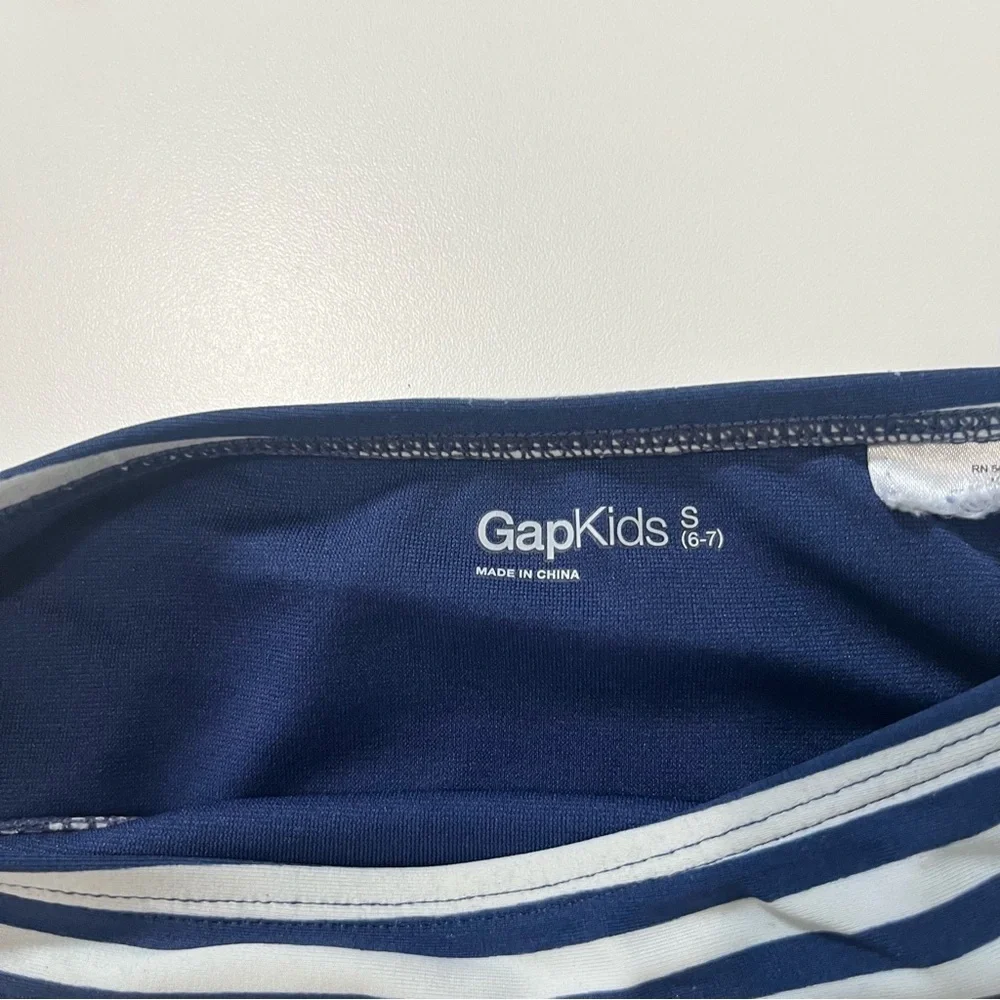 GAP Kids Blue Floral and Striped Bikini